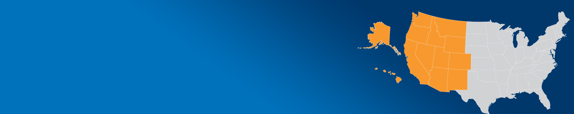 Divisional Map East Web Banner US map with Eastern States Highlighted